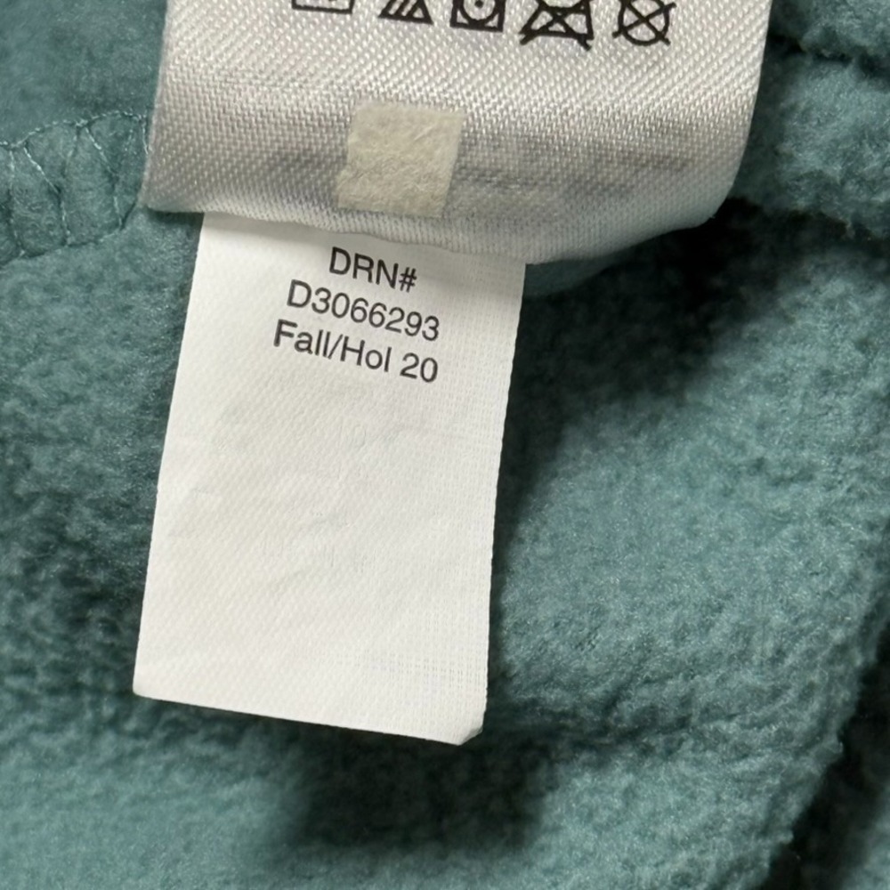 Eddie Bauer Fleece Sweater Mens Heathered Green 1/4 Zip Pullover Medium Jacket - Picture 9 of 9